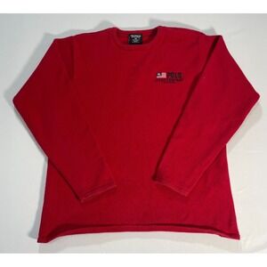 Vintage‎ Polo Jeans Company Ralph Lauren Red Sweatshirt Mens XL Flag Logo
